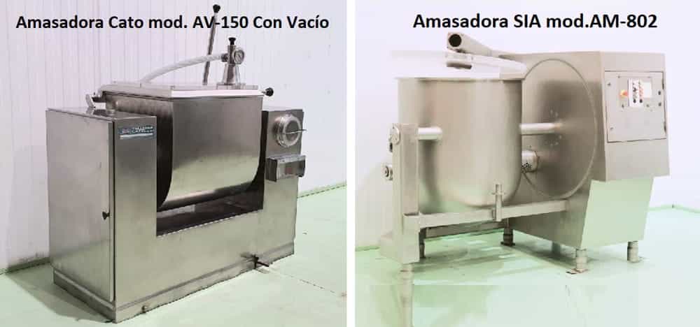 Amasadora Cato mod. AV-150 Con Vacío vs Amasadora SIA mod.AM-802