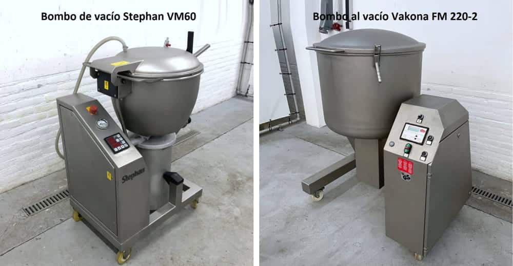 Bombo al vacío Vakona FM 220-2 vs. Bombo de vacío Stephan VM60