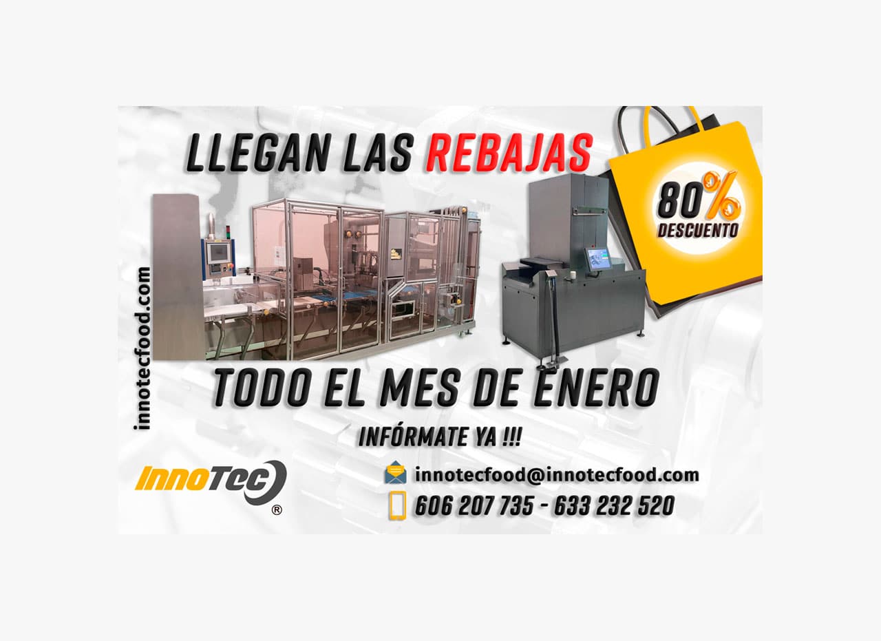 ¡Las Mejores Ofertas en Maquinaria Industrial Alimentaria de ocasión Llegan este enero en Innotec Food!